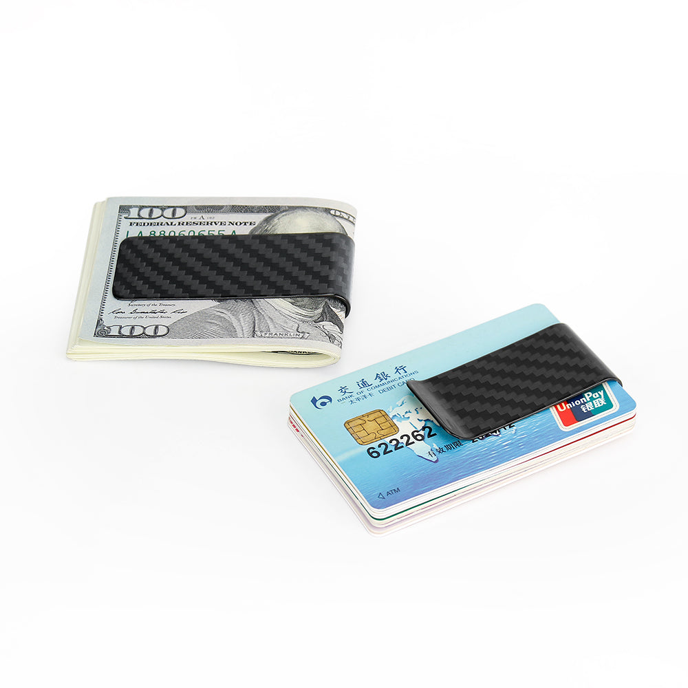 Minimalist Genuine Carbon Fiber Money Clip
