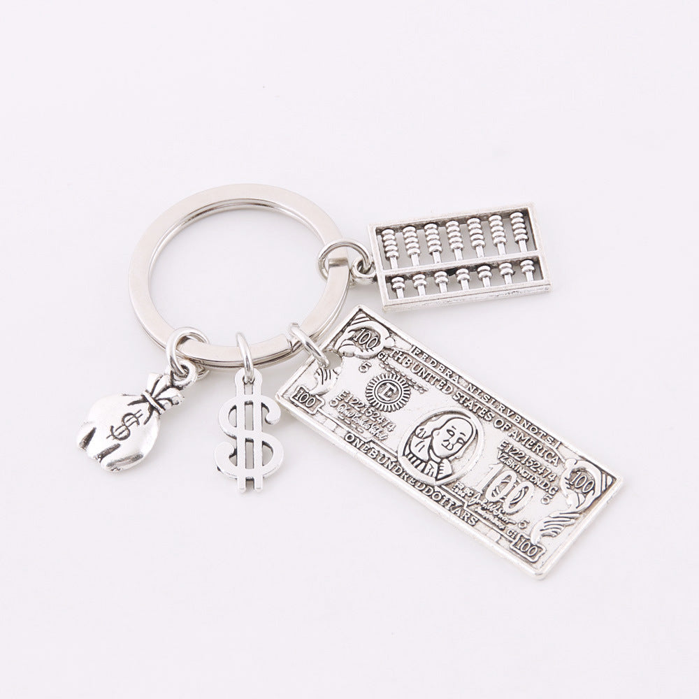 Dollar Bill Keychain