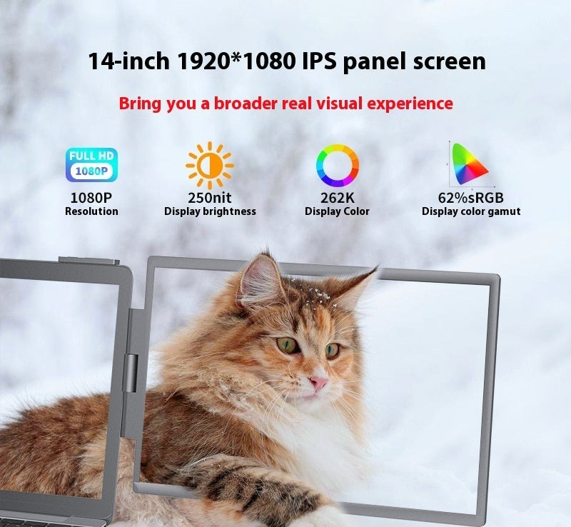 14-inch Dual-screen (Laptop Extender/Expansion)
