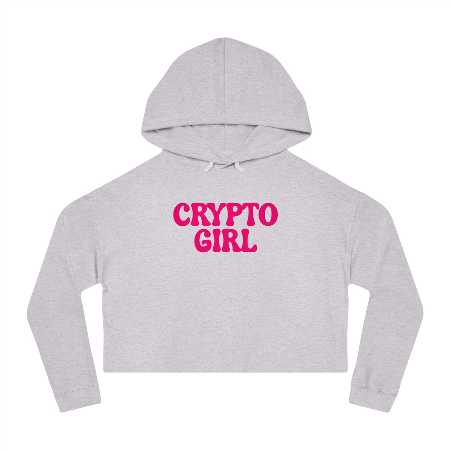 Crypto Girl Cropped Hoodie — Women’s  Sweatshirt