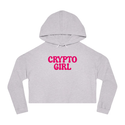 Crypto Girl Cropped Hoodie — Women’s  Sweatshirt