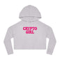 Crypto Girl Cropped Hoodie — Women’s  Sweatshirt