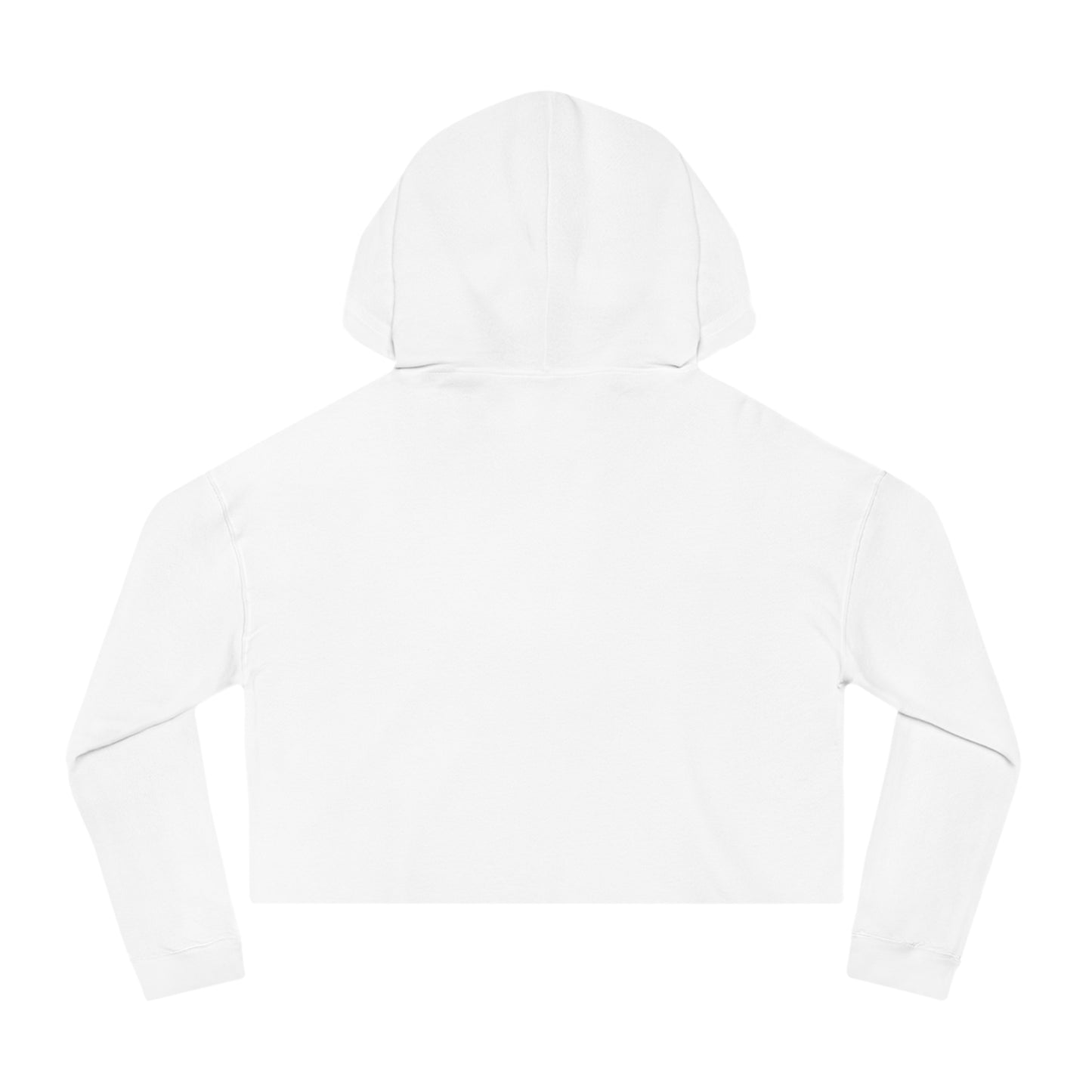 Cropped Hoodie — Red "Bitcoin" Logo Women's Crop Sweatshirt
