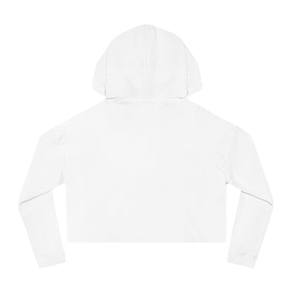 Cropped Hoodie — Red "Bitcoin" Logo Women's Crop Sweatshirt