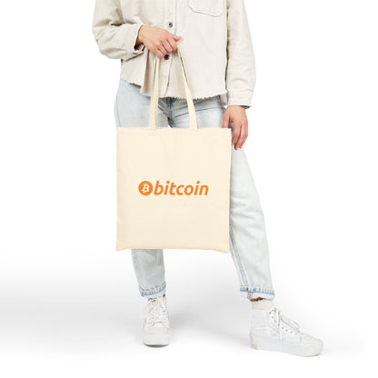 Bitcoin Cotton Canvas Tote Bag