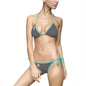 Gray Bitcoin Logo Bikini — Women's Tie-Side Two-Piece Swimsuit