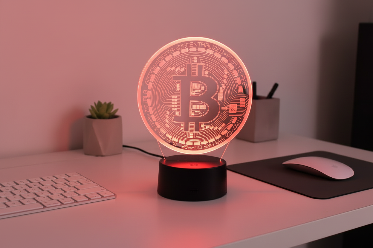 3D Led BTC Lamp (multi-color)