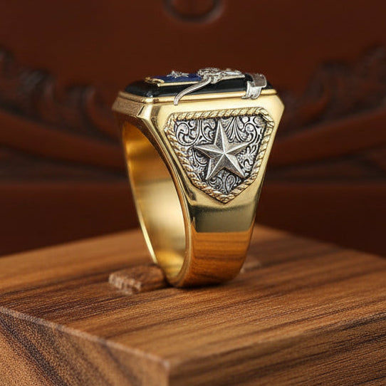 Bull Head Men's Ring