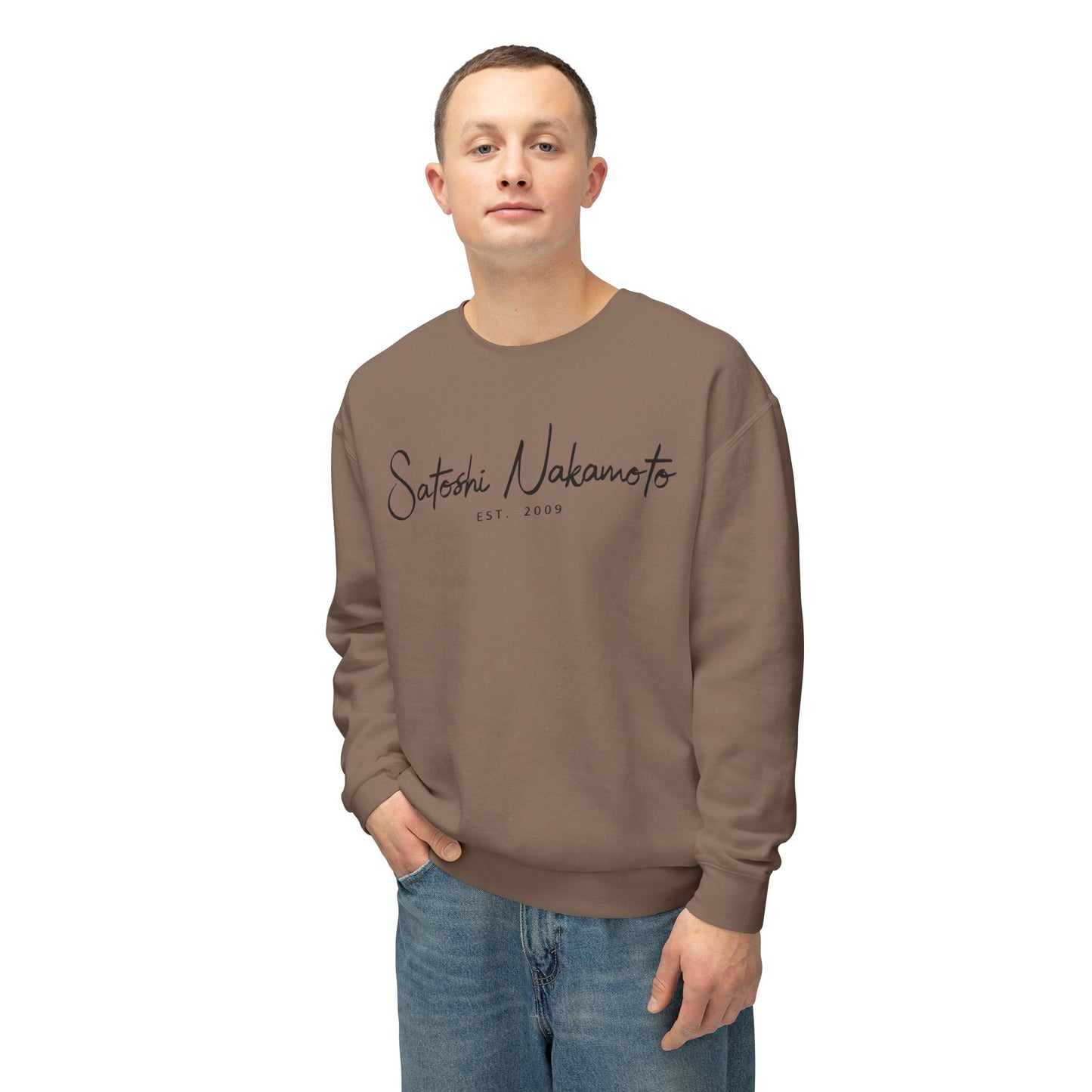 Satoshi Nakamoto Signature Crewneck Sweatshirt