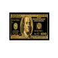 Dollar Bill Canvas ( Black + Gold)