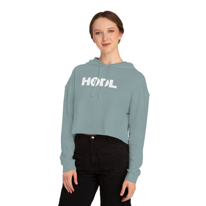 "HODL" Bitcoin Cropped Hoodie