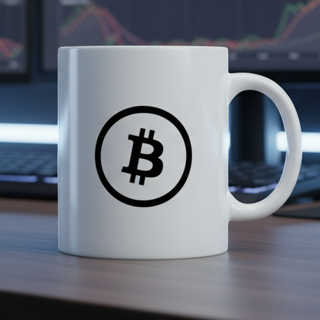Bitcoin Ceramic Mug — Coffee Cup (11oz or 15oz)