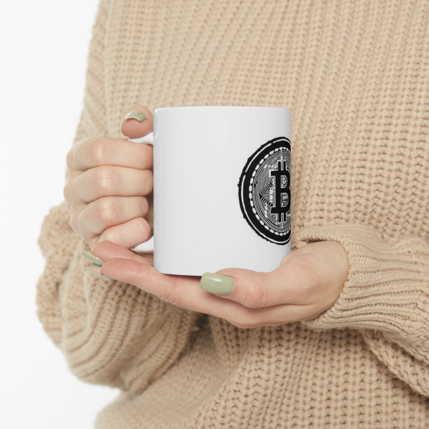 Bitcoin Circuit Board Ceramic Mug - Coffee Cup (11oz & 15oz)
