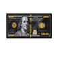 Dollar Bill Canvas ( Black + Gold)