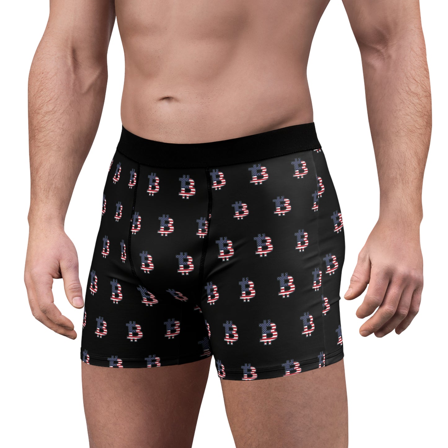 American Flag Bitcoin Boxer Briefs