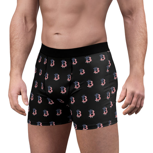 American Flag Bitcoin Boxer Briefs