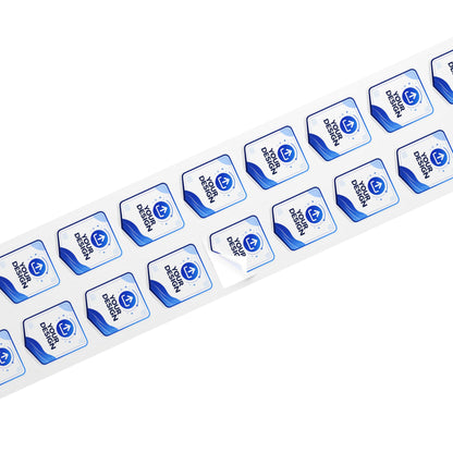 Custom Square Sticker Roll — Personalized Label Stickers for Packaging, Branding & Shipping
