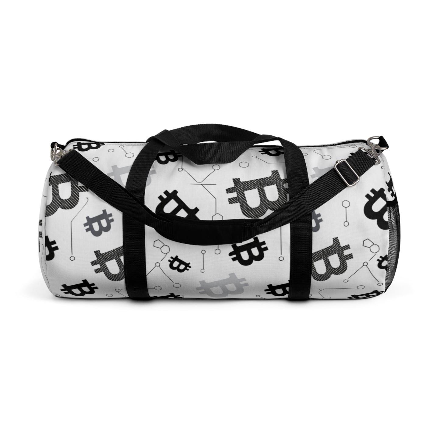 Bitcoin Pattern Duffel Bag – Crypto Travel Gym Bag