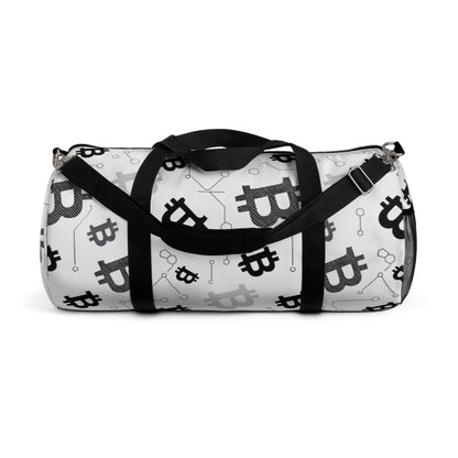 Bitcoin Pattern Duffel Bag – Crypto Travel Gym Bag