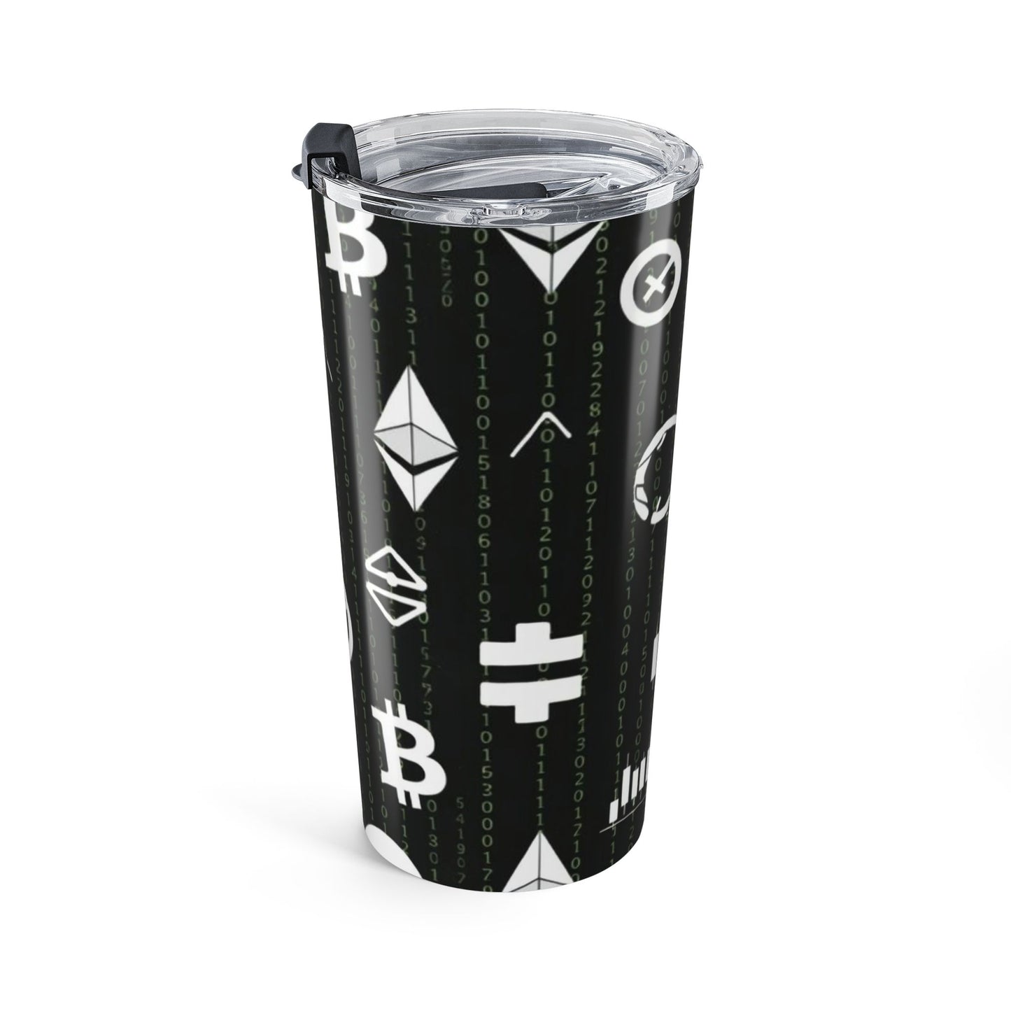 Crypto Icons 20oz Tumbler - Bitcoin + Ethereum