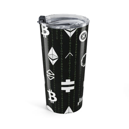 Crypto Icons 20oz Tumbler - Bitcoin + Ethereum