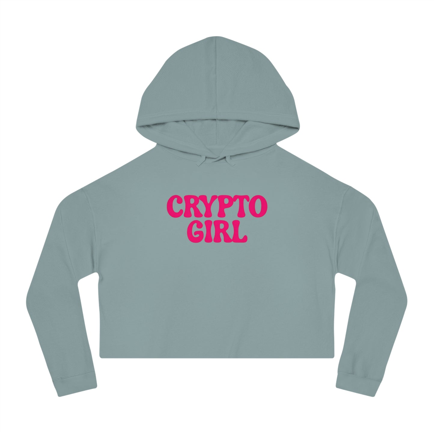 Crypto Girl Cropped Hoodie — Women’s  Sweatshirt