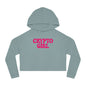 Crypto Girl Cropped Hoodie — Women’s  Sweatshirt