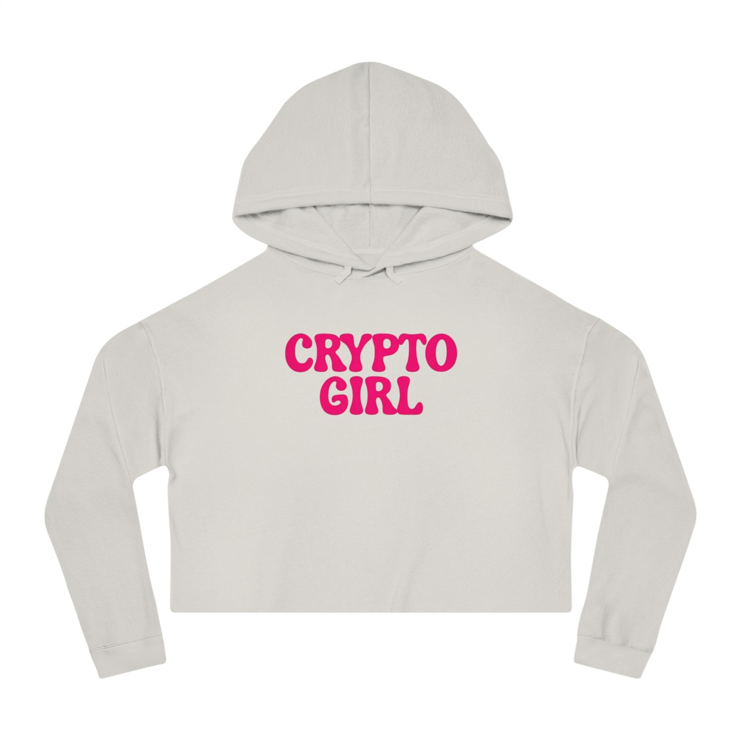 Crypto Girl Cropped Hoodie — Women’s  Sweatshirt