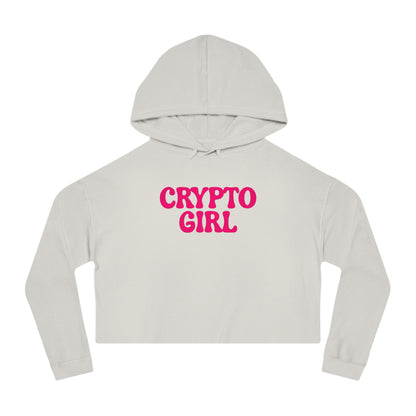 Crypto Girl Cropped Hoodie — Women’s  Sweatshirt