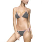 Gray Bitcoin Logo Bikini — Women's Tie-Side Two-Piece Swimsuit