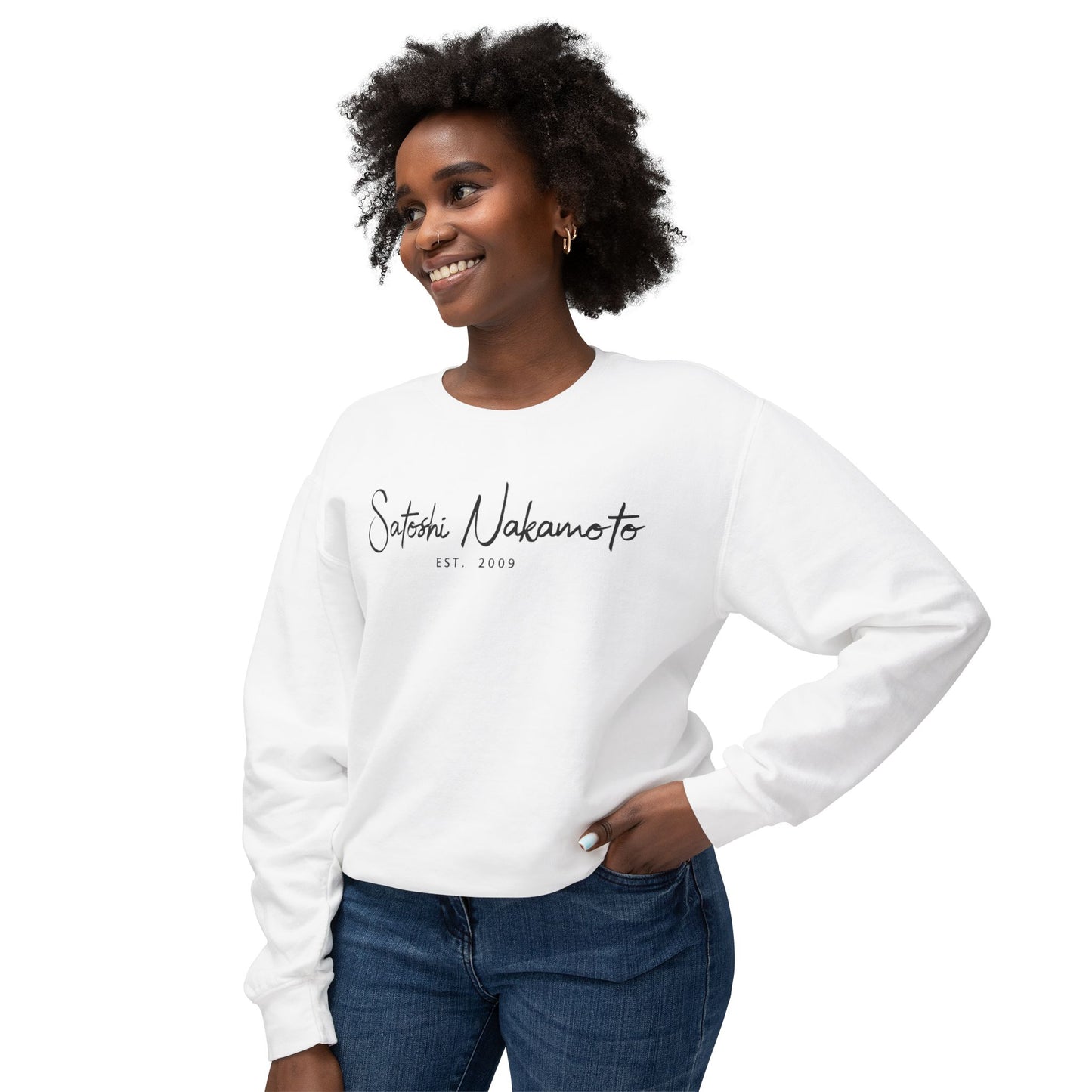 Satoshi Nakamoto Signature Crewneck Sweatshirt
