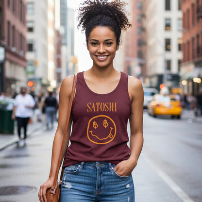 Satoshi Bitcoin Smile Tank Top