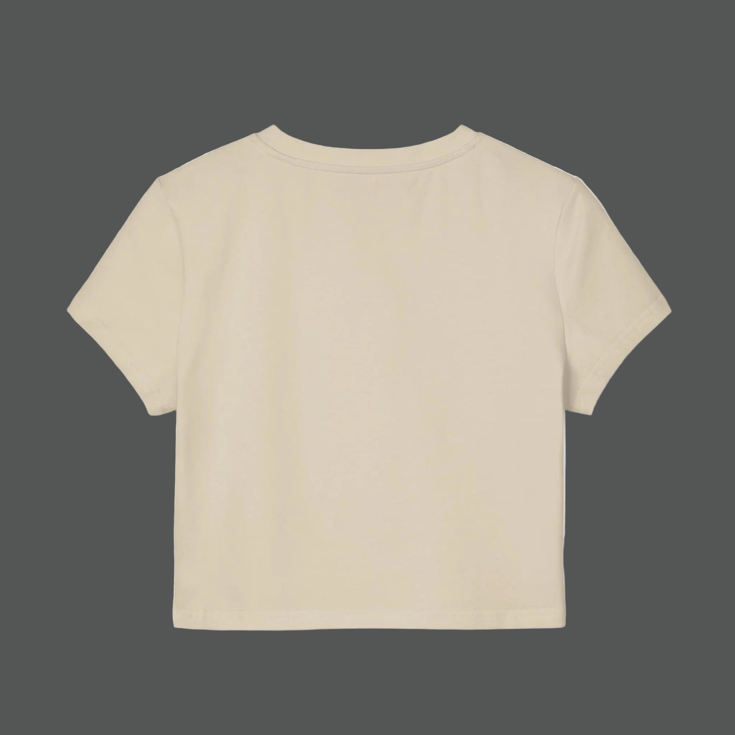 Beige t-shirt on a white background