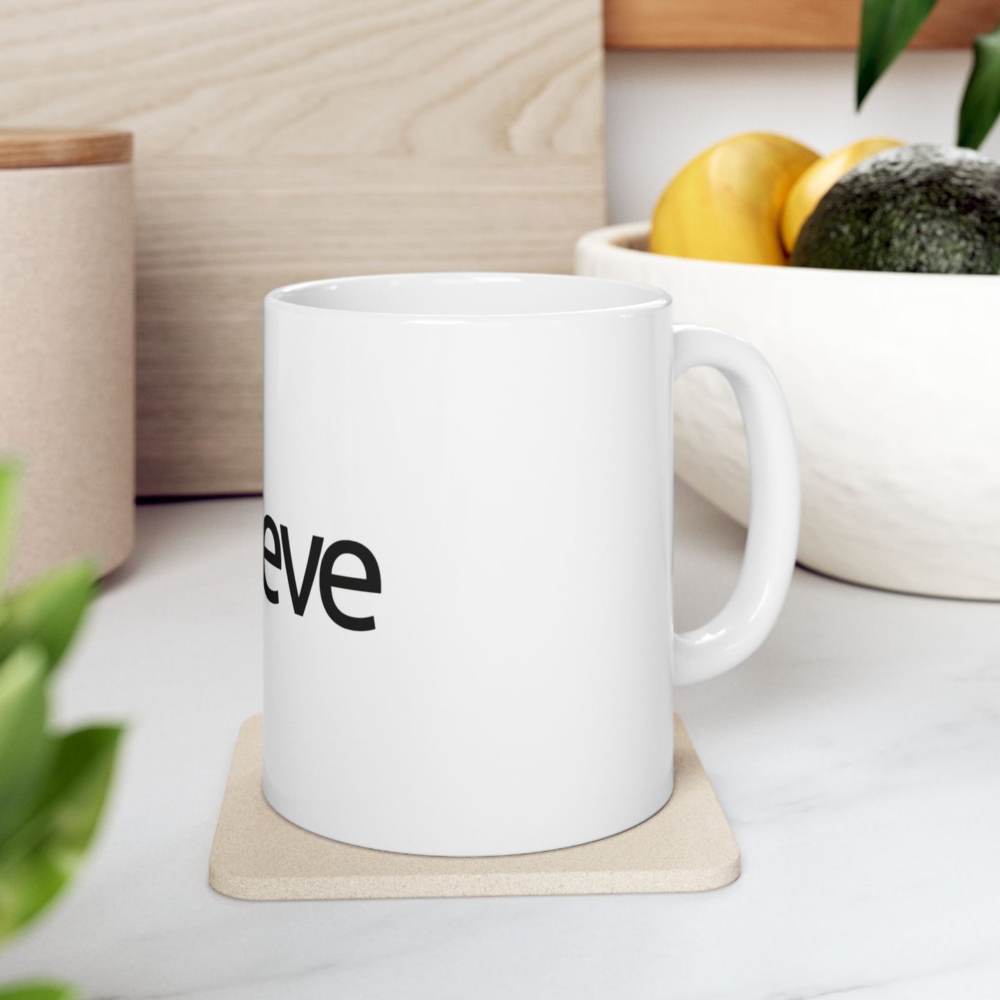 Believe Bitcoin Ceramic Mug – Coffee Cup (11oz, 15oz)