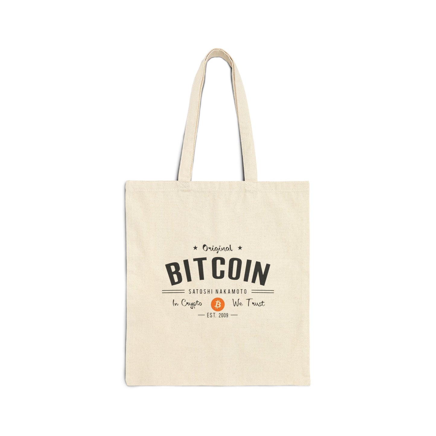 Bitcoin Vintage " In Crypto We Trust " Tote Bag