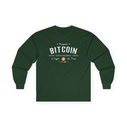 Bitcoin Vintage Long Sleeve Tee
