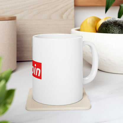 Bitcoin Ceramic Mug (11oz & 15oz) – Coffee Cup for Bitcoin Fans