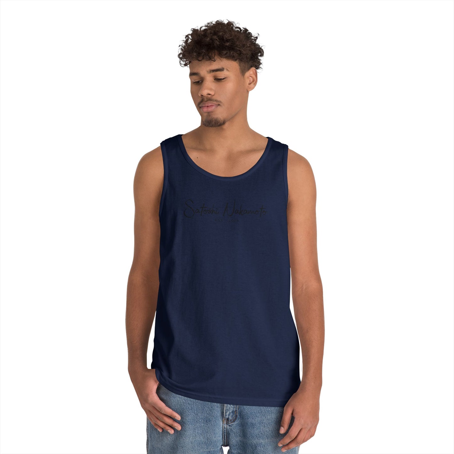 Satoshi Nakamoto Signature Tank Top