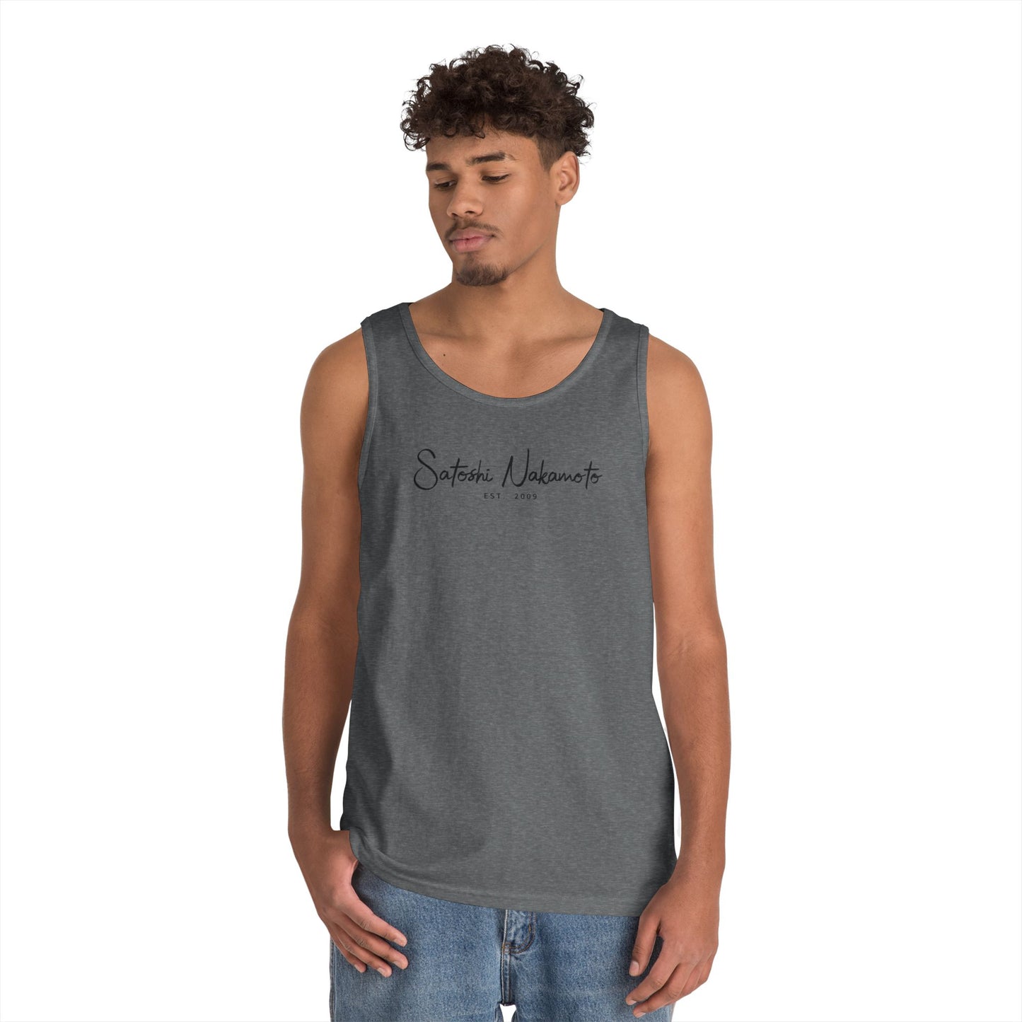 Satoshi Nakamoto Signature Tank Top