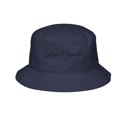 Satoshi Nakamoto Embroidered Bucket Hat