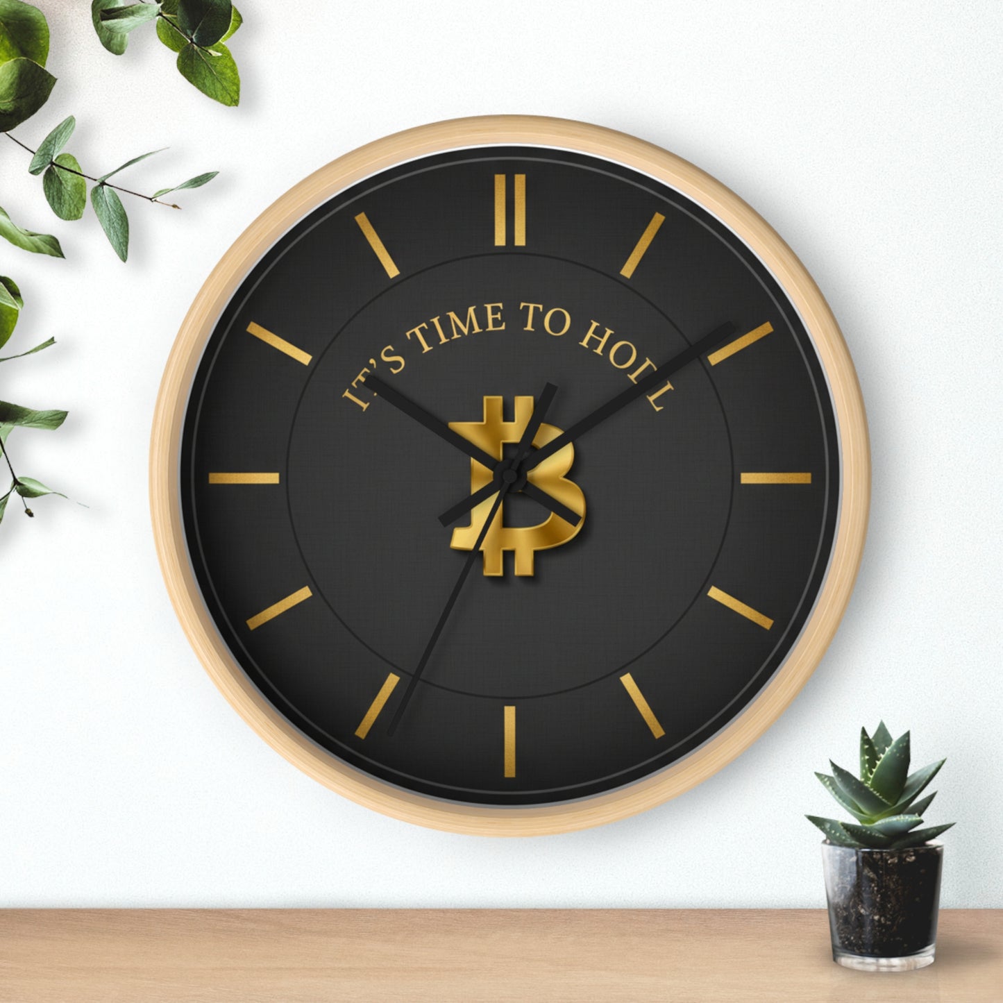 Bitcoin 'It's Time to HODL' Wall Clock