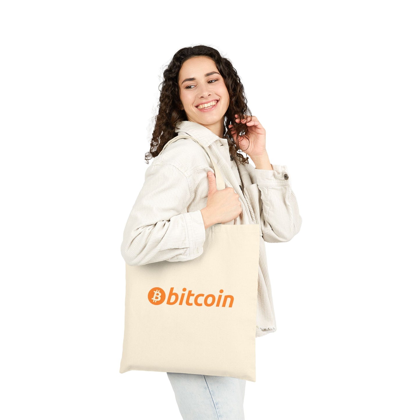 Bitcoin Cotton Canvas Tote Bag