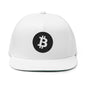 Bitcoin Embroidered Flat Bill Cap — Bitcoin Logo Snapback