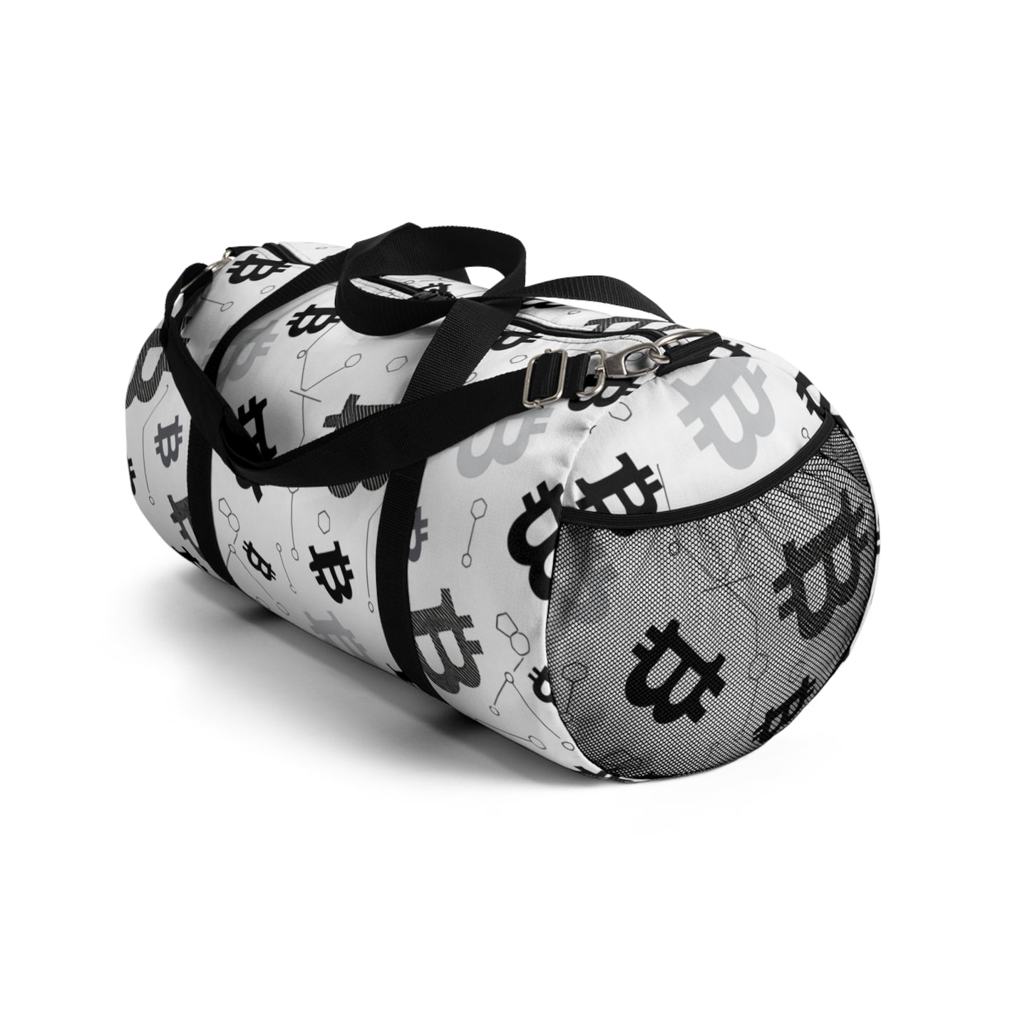 Bitcoin Pattern Duffel Bag – Crypto Travel Gym Bag