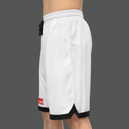 Bitcoin Basketball Shorts — Athletic Ribbed Shorts