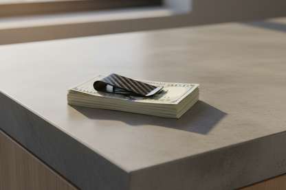 Minimalist Genuine Carbon Fiber Money Clip