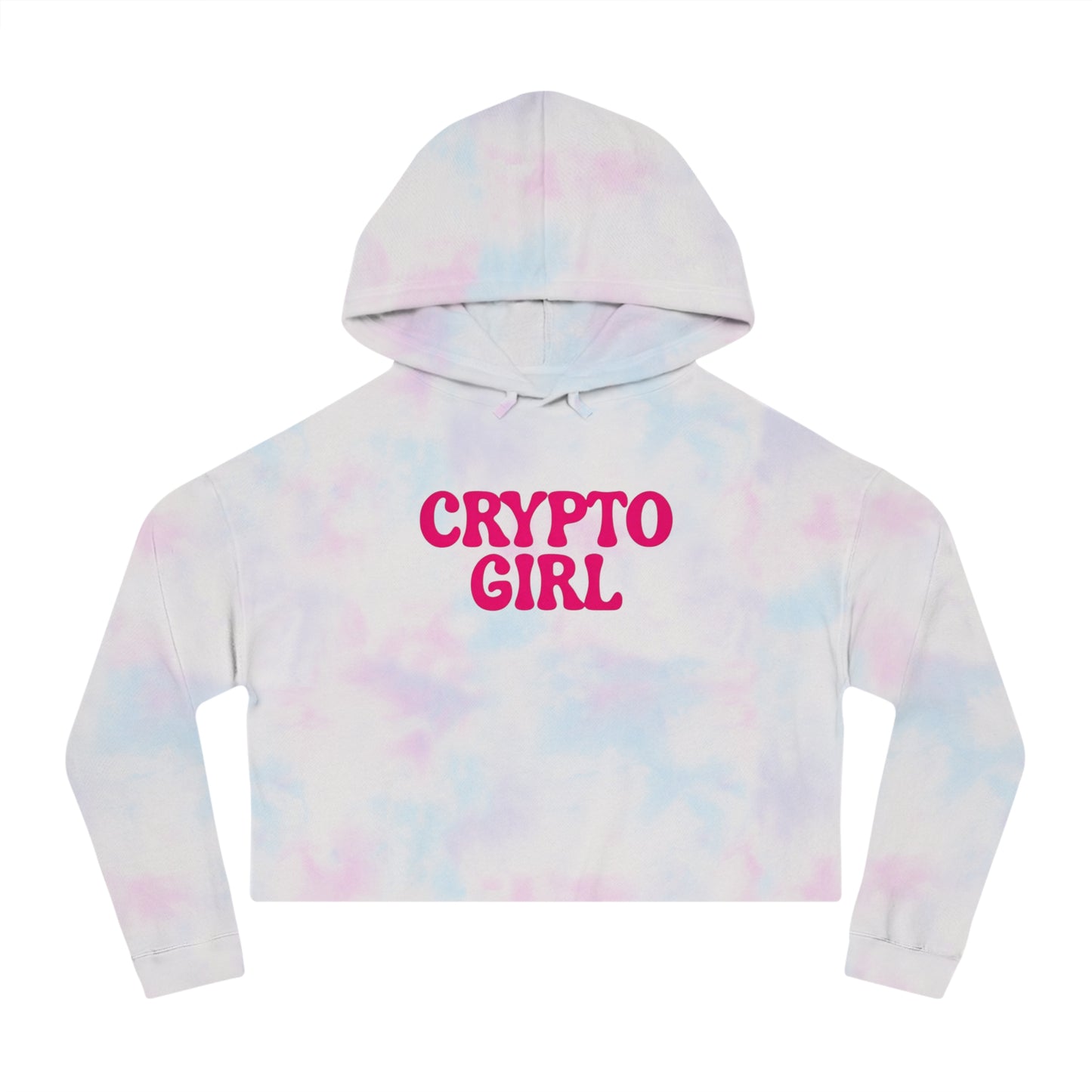Crypto Girl Cropped Hoodie — Women’s  Sweatshirt