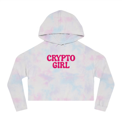 Crypto Girl Cropped Hoodie — Women’s  Sweatshirt