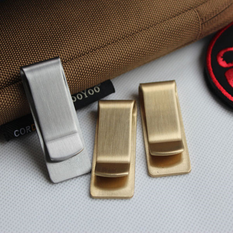 Stainless Steel Brass Metal Money Clip