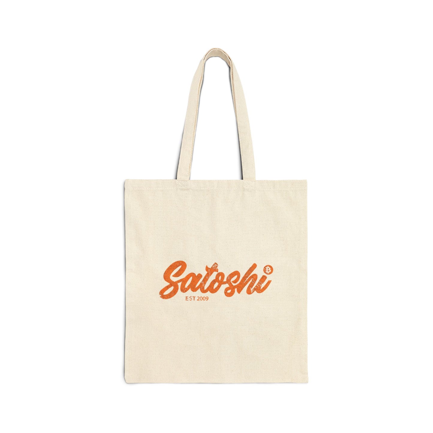 Retro Satoshi Cotton Canvas Tote Bag